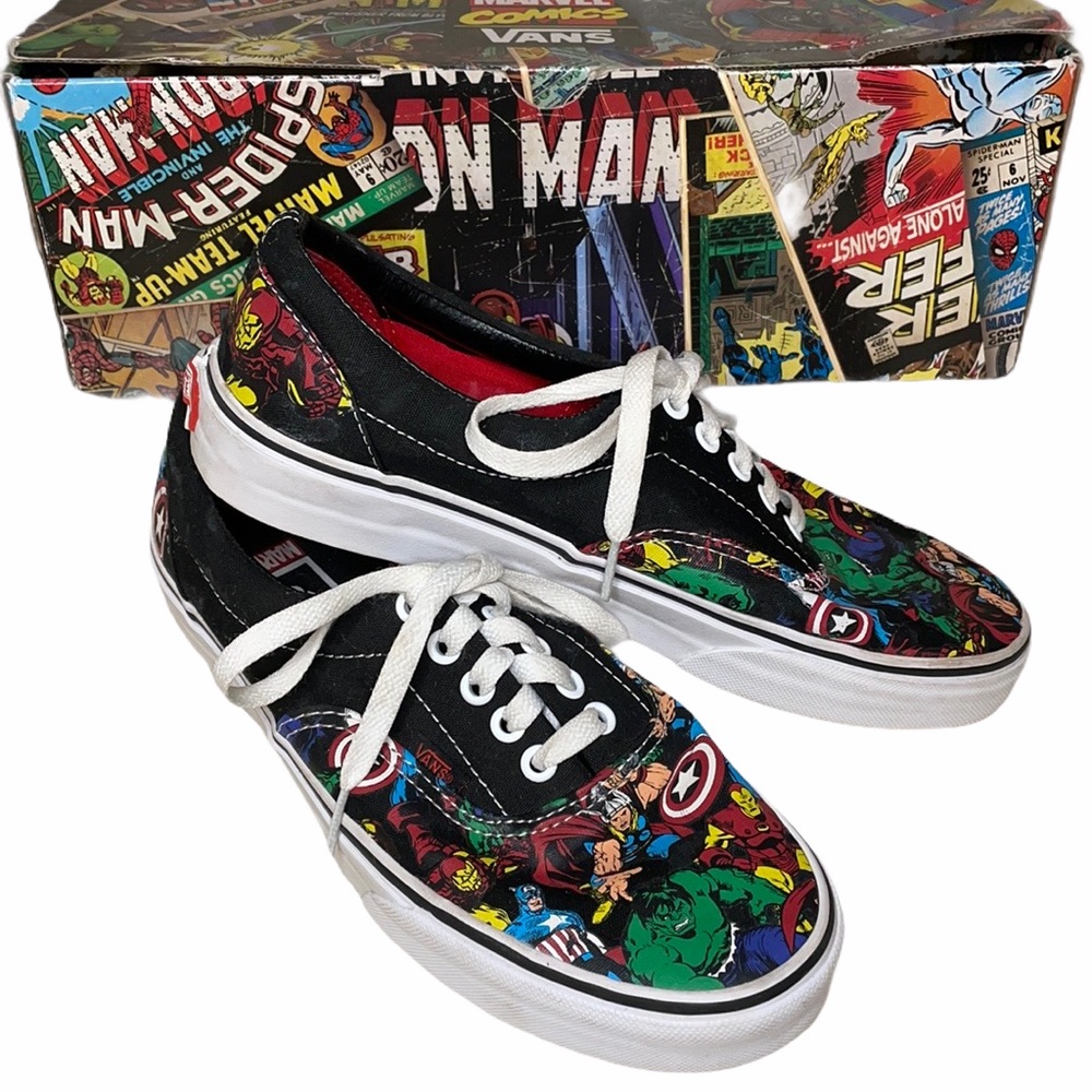 Vans Era Marvel Avengers/Black VN-OTN99H5 Unisex Size Mens 7.5 or Womens 9.0